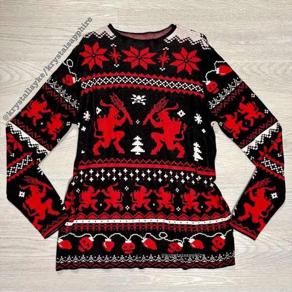 Blackmilk Krampus Christmas Sweater - Picture 5 of 7